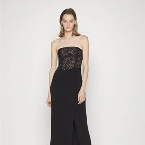 BCBG Sophia Strapless Lace Evening Dress - Size XS